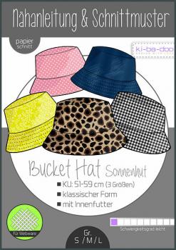 Schnittmuster Basic Bucket Hat/Sonnenhut  ki-ba-doo