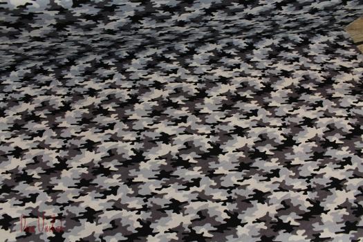 Webstoff Baumwolle Camouflage grau